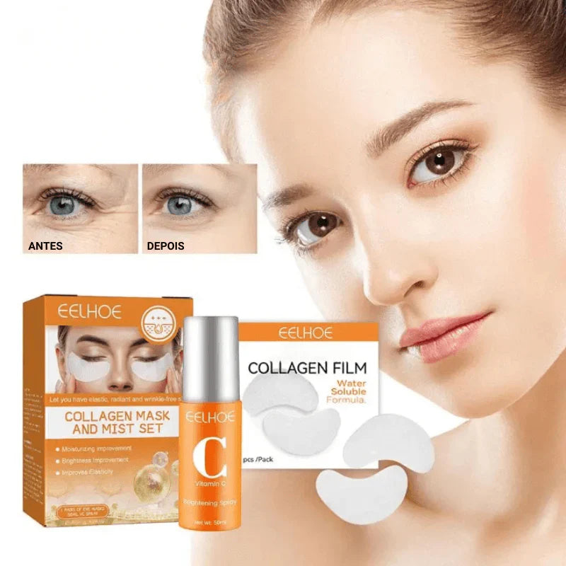 Kit Folhas De Colágeno 25 folhas rejuvenescedora